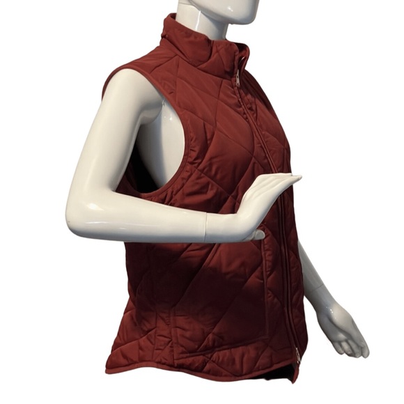 J Crew Burgundy Quilted Vest - Picture 3 of 8